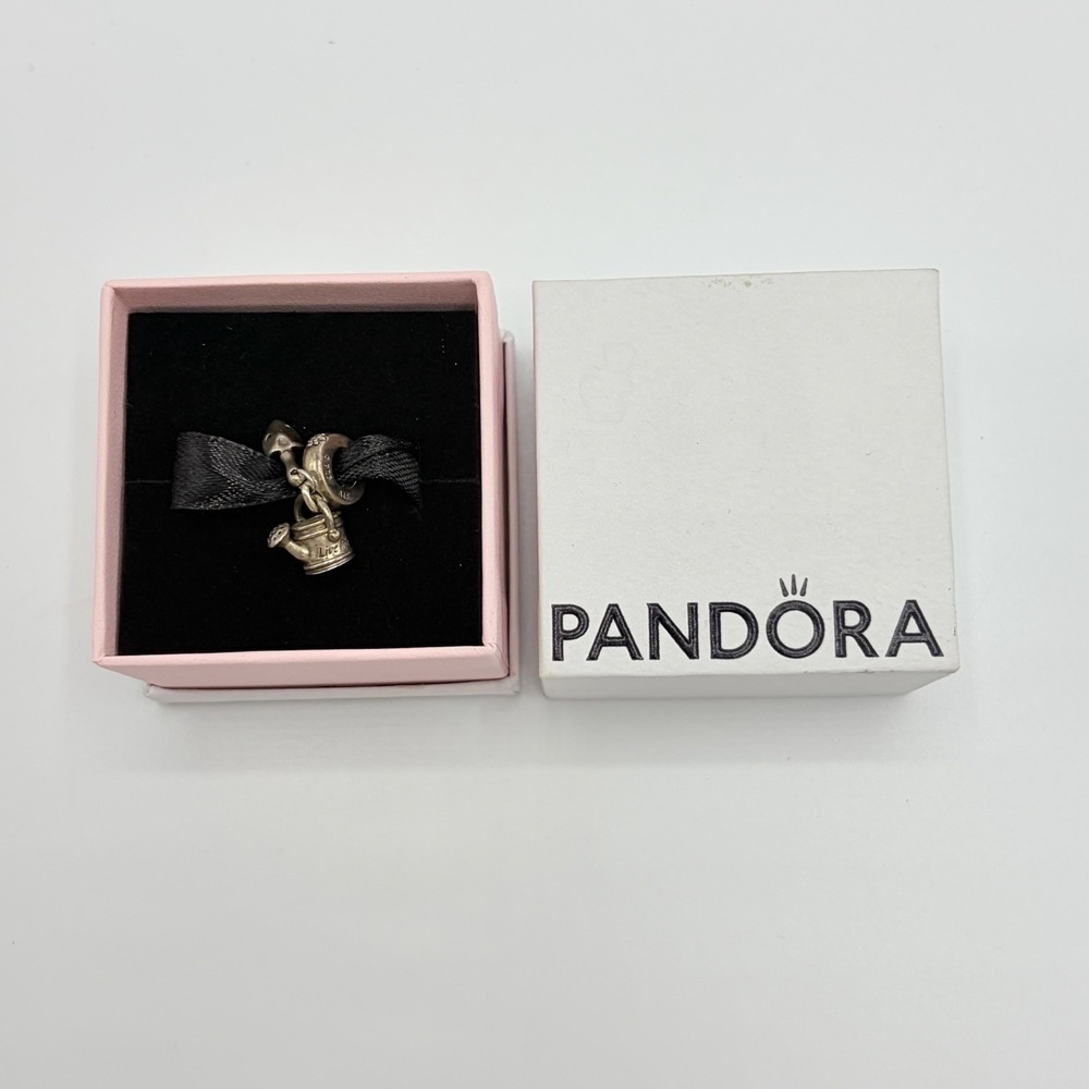 Authentic Pandora Charm,  Watering Can with Trowel‎ Dangle With Box